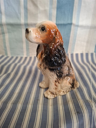 Vintage ceramic spaniel dog - vintage,