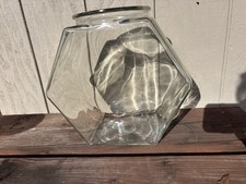 Vintage Glass Hexagon Fish