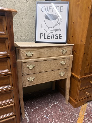 Stripped oak chest drawers - oak,