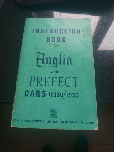 Instruction book for anglia - instruction,