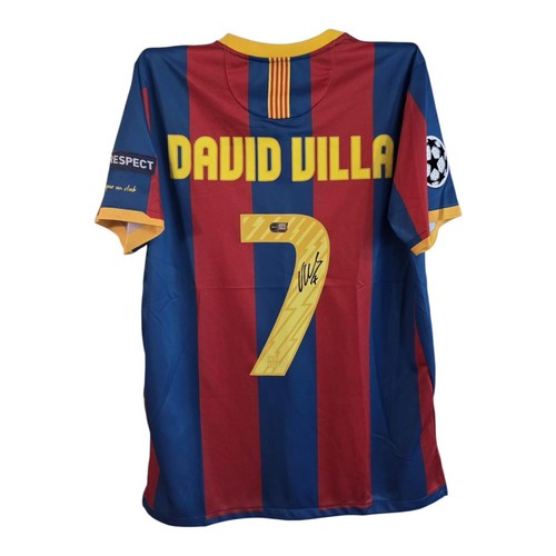 David villa signed - david, shirt