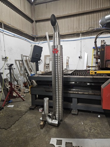 Stainless exhaust for massey - exhaust,