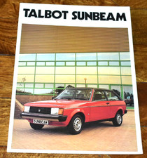 TALBOT SUNBEAM UK SALES