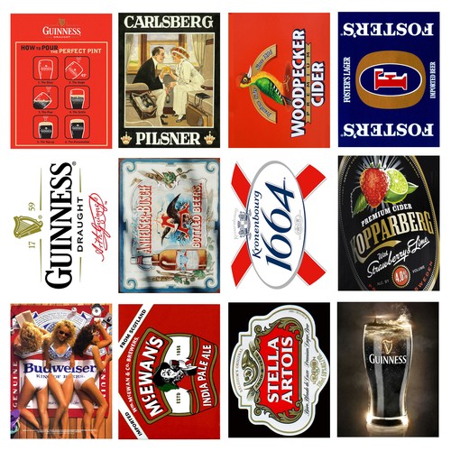 Beer retro style - style, fridge