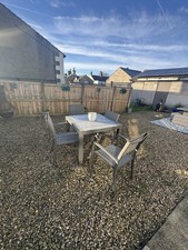 Shackleton Table and Chairs Set of 4 Garden Furniture