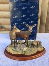 BORDER FINE ARTS RED HIND, FOLLOWER & CALF/DEER