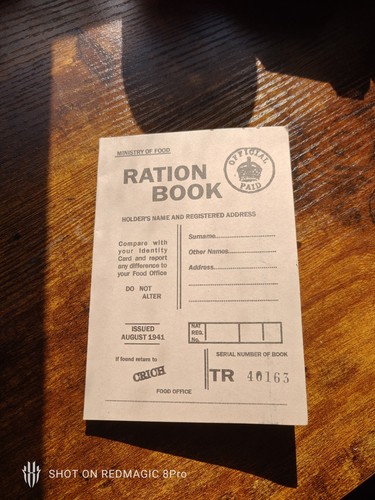 1941 ration book supplement - book,