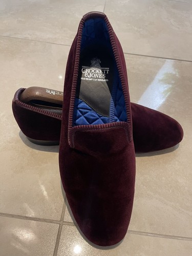 Fine burgundy velvet crockett - fine,