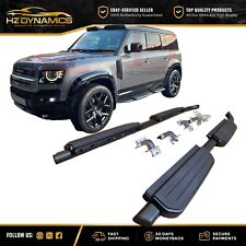 SIDE STEPS RUNNING BOARD FOR LAND ROVER DEFENDER 110 L663 2020 MATTE BLACK BLACK