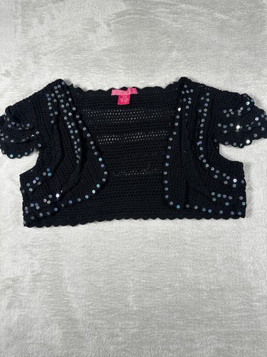 Betsey johnson black crochet - johnson,