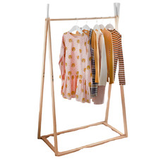 NEW Wooden Pine Clothes Rail