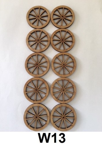 Old cart wheels 90mm - 10,