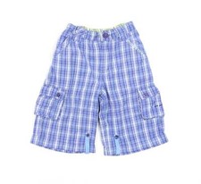 Feu Follet Boys Blue  Cotton Blend Cargo Shorts Size 3-4 Years Reg