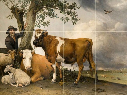 The young bull - bull, mural