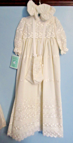 Long cream embroidered - long,