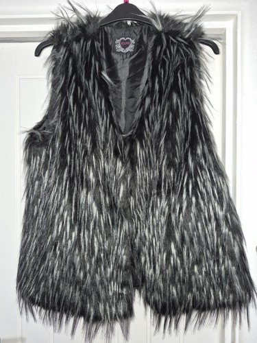 Ladies gilet faux fur - ladies,