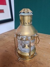 vintage brass ships lamp