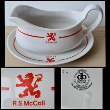 Vtg Dunn Bennett Vitrified Rocklite Hotel Ware Gravy Boat Rare R S McColl Crest
