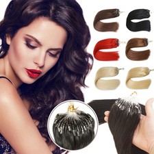 Micro loop Hair Extensions Human Hair Micro Ring Beads Link Brazilian Remy Hair
