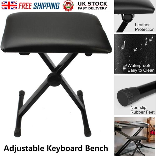 Adjustable folding piano bench - folding,
