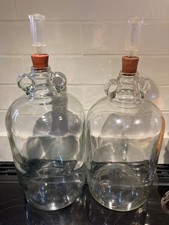 Demijohns x2 glass carboys for