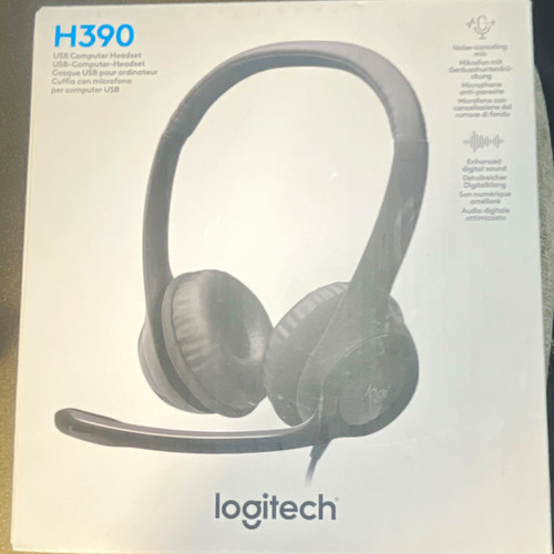 Logitech h390 black usb - h390, wired