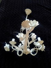 French Three Lights Chandelier Flowers branches.