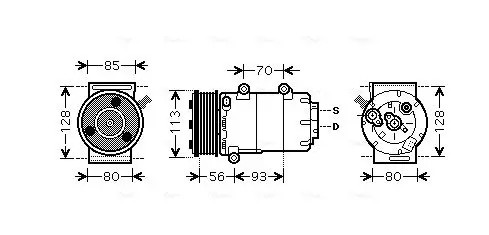 Air conditioning compressor - , r