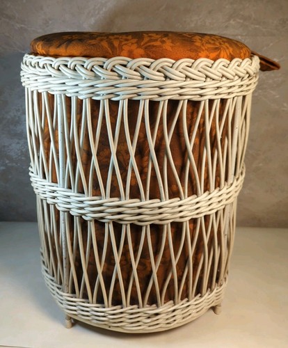 Vtg mcm large rattan - mcm,