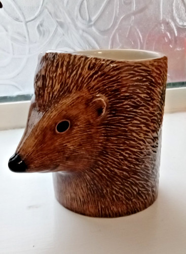 Quail ceramics hedgehog - quail,