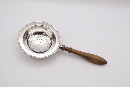 Antique silver tea strainer - antique,