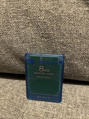 Ps2 memory card blue sony - ps2,