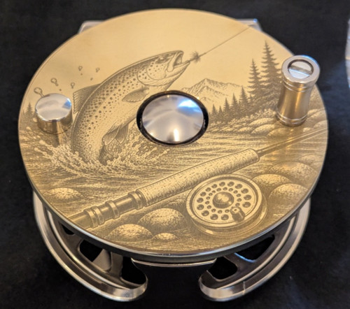 Custom engraved fly reel - , 5/6