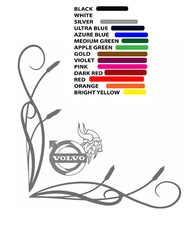 Volvo truck window stickers x