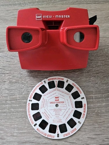 Vintage viewmaster red model - viewmaster,
