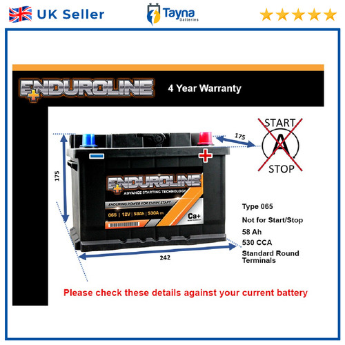 Car battery 065 - battery, enduroline