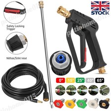For Stihl / Nilfisk Pressure Washer Short Trigger Gun Lance Stubby Gun 10M Hose