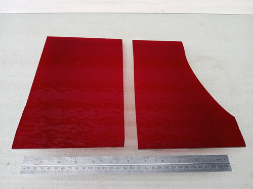 Stained glass offcuts red - stained,
