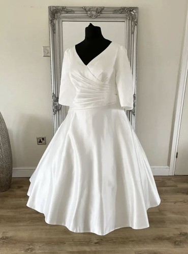 Bridal gown wedding dress tea - gown/wedding, dress,tea
