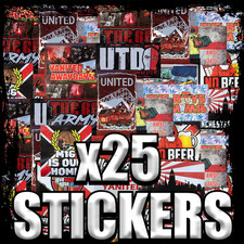 25x Man Utd Ultras Stickers