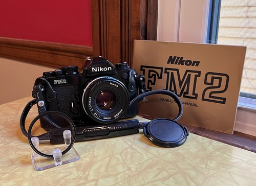 Nikon fm2 slr 35mm film - nikon,
