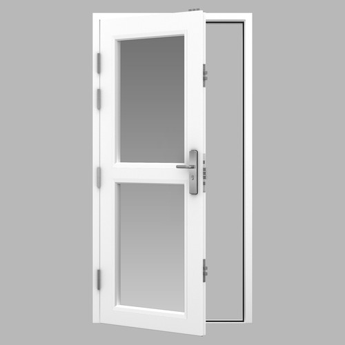 Glazed vision panel - glazed,