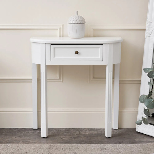 White half moon table daventry - table,