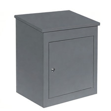 Large Grey Steel Parcel Post