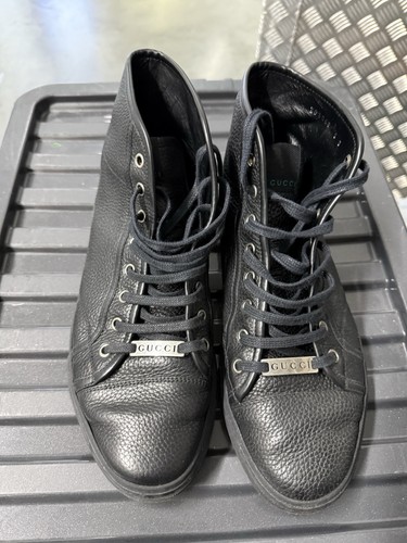 Gucci men black leather - gucci,