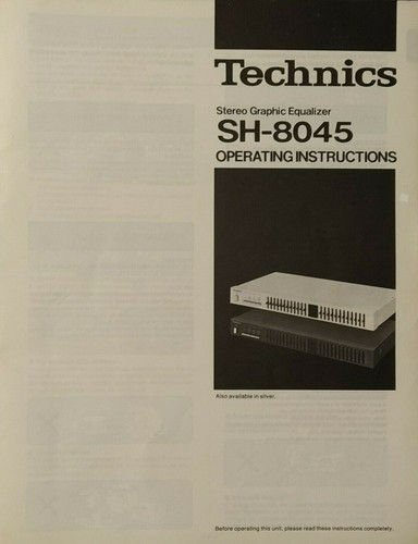 Technics 8045 stereo - technics, sh-8045