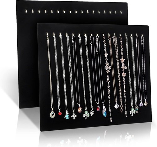 Pack velvet necklace display - necklace,