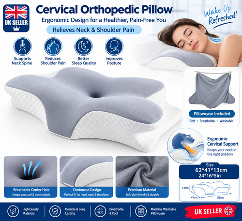 Cervical orthopedic pillow - cervical,