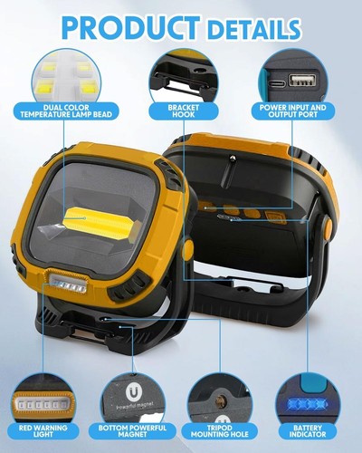Rechargeable led work light - led,