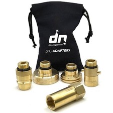 Gaslow Gasit Direct refill Adapters set of 5 for all europe brass  with  bag.